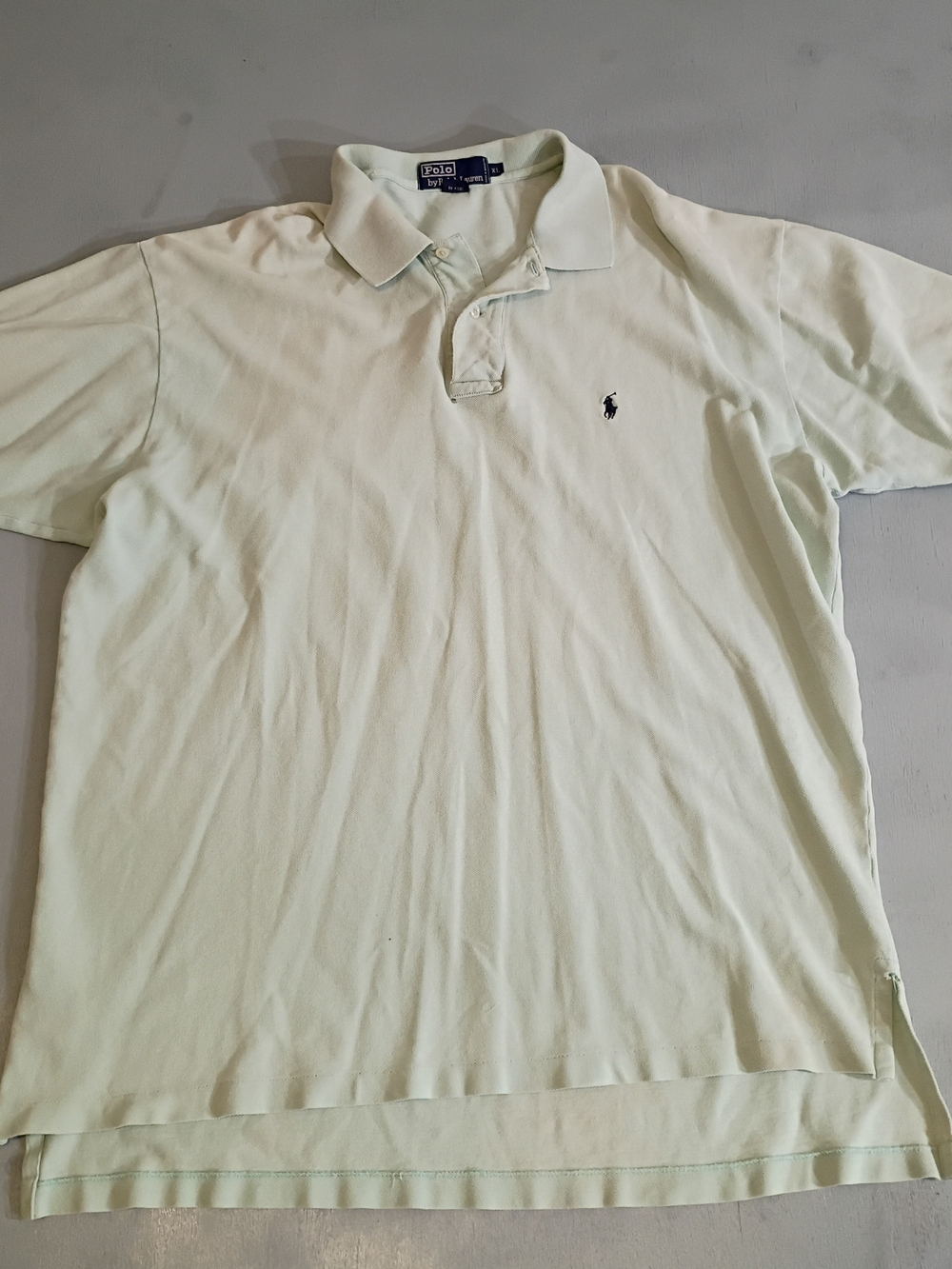 Polo by Ralph Lauren Men’s Pale Mint Cotton Polo Shirt